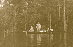 Mom and Dad didn't let a little rain stop them when the fish were biting