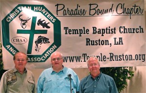Paul Meeks (left), me and Don Hogan at the Sportsman's Banquet