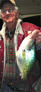 A nice Poverty Point Christmas crappie!