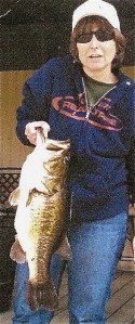 Tamara Byrd with a Caney trophy.