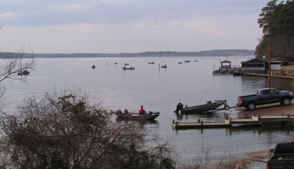The boat landing at "Jake's" just off Hwy. 33.